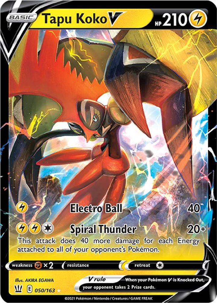 Tapu Koko V (050/163) [Sword & Shield: Battle Styles]