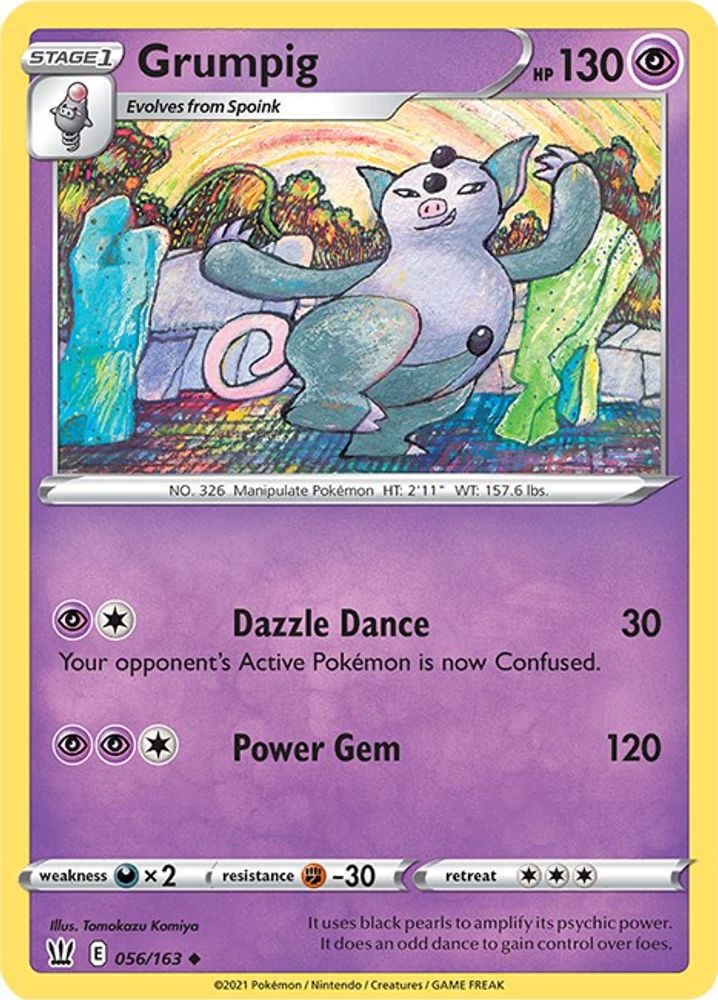 Grumpig (056/163) [Sword & Shield: Battle Styles]