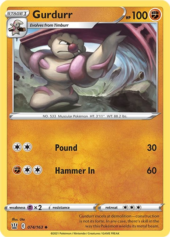 Gurdurr (074/163) [Sword & Shield: Battle Styles]