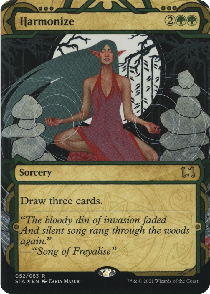 Harmonize (Foil Etched) [Strixhaven: School of Mages Mystical Archive]