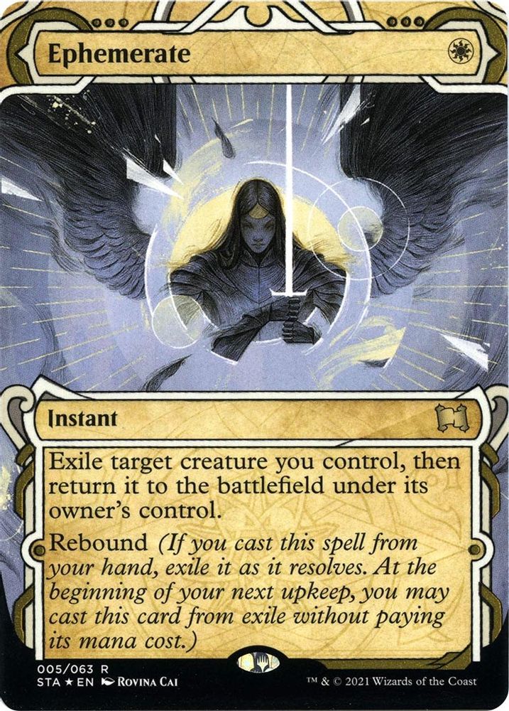 Ephemerate (Foil Etched) [Strixhaven: School of Mages Mystical Archive]