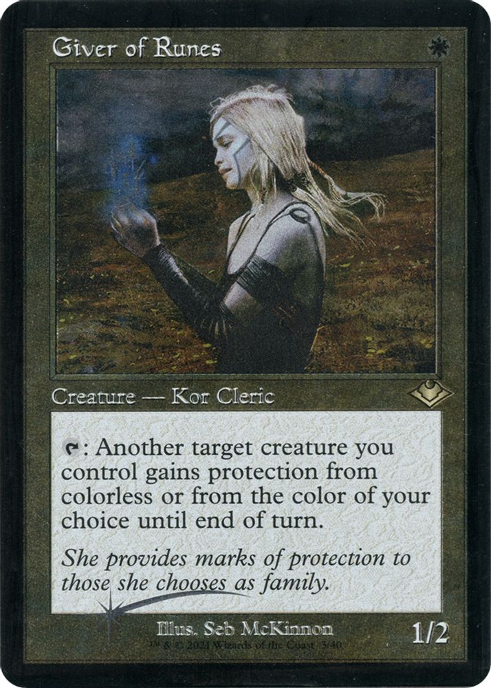 Giver of Runes (Retro Foil Etched) [Modern Horizons]