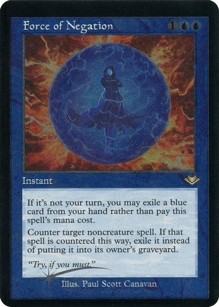 Force of Negation (Retro Foil Etched) [Modern Horizons]