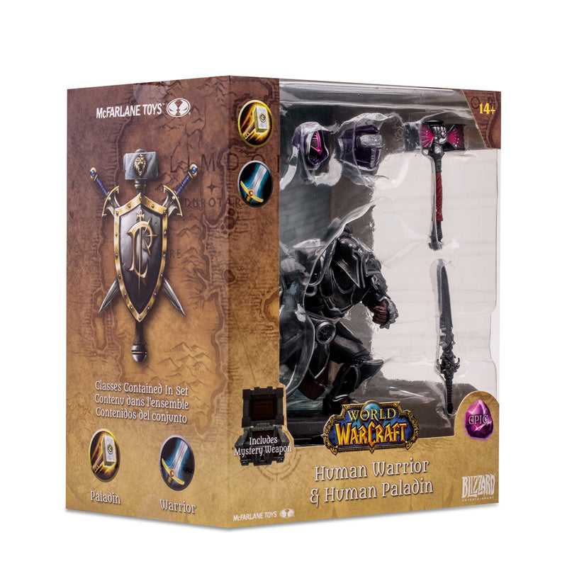 World of Warcraft Human Warrior & Human Paladin 6-Inch Figure