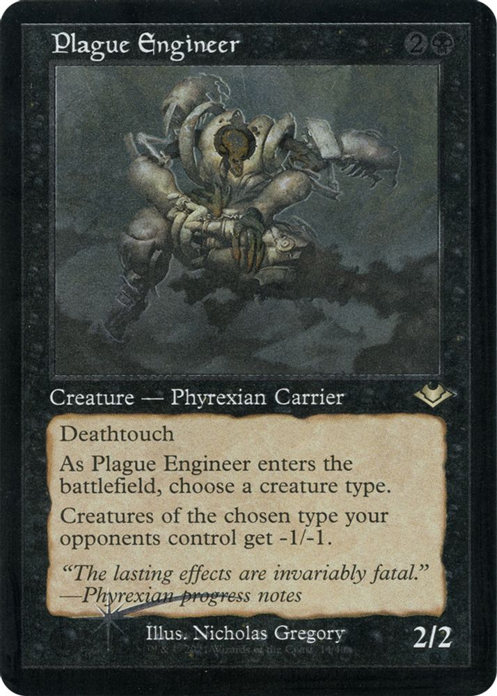 Plague Engineer (Retro Foil Etched) [Modern Horizons]
