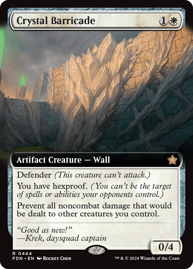 Crystal Barricade (Extended Art) [Foundations]