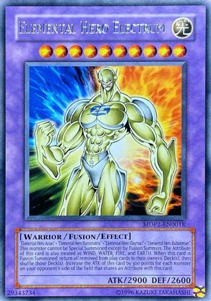 Elemental Hero Electrum (Redemption Replacement) [MDP2-EN001K] Rare