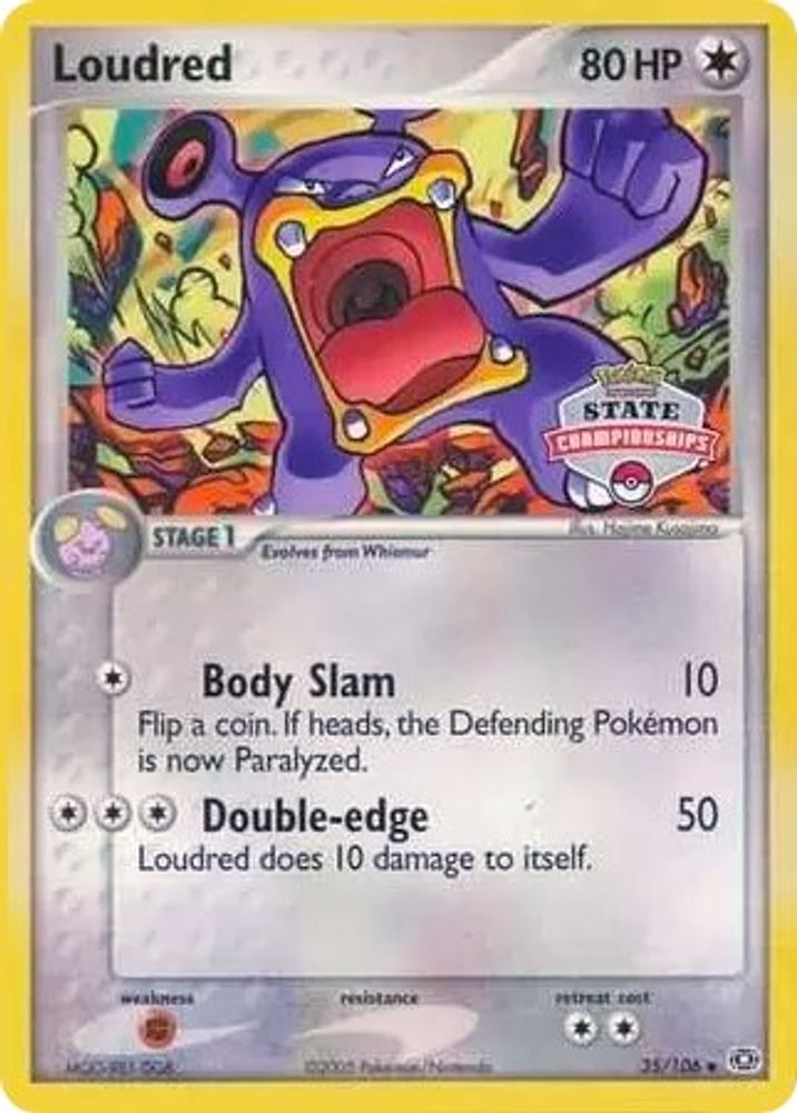 Loudred (35/106) (State Championships) [EX: Emerald]
