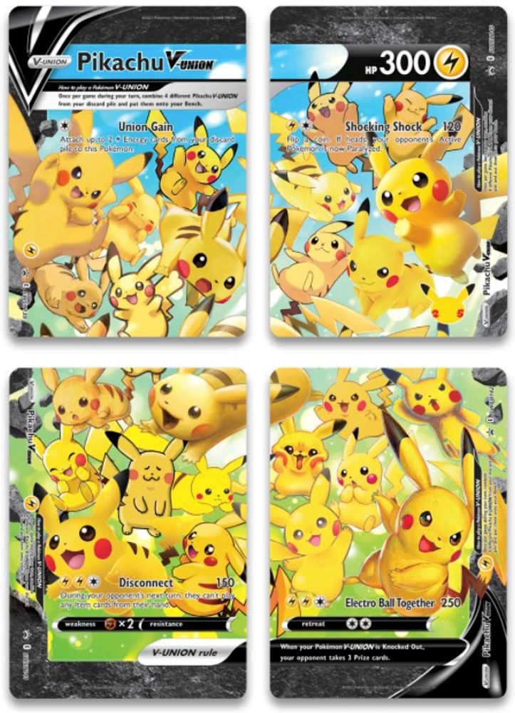 Pikachu V-UNION (Set of 4) [Sword & Shield: Black Star Promos]