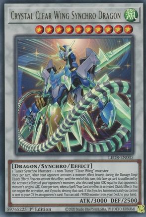 Crystal Clear Wing Synchro Dragon [LED8-EN005] Ultra Rare