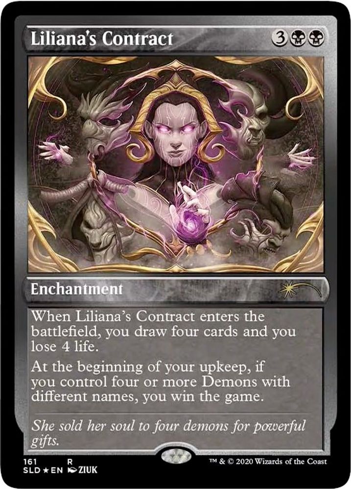 Liliana's Contract (Foil Etched) [Secret Lair Drop Series]
