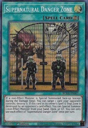 Supernatural Danger Zone [BODE-EN067] Super Rare