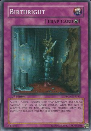 Birthright [STON-EN057] Super Rare