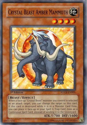 Crystal Beast Amber Mammoth [FOTB-EN005] Common