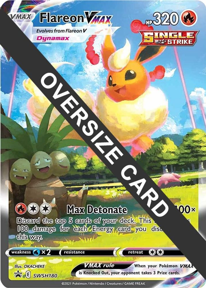 Flareon VMAX (SWSH180) (Jumbo Card) [Sword & Shield: Black Star Promos]
