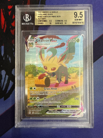 Leafeon VMAX (205/203) [Sword & Shield: Evolving Skies] - Graded
