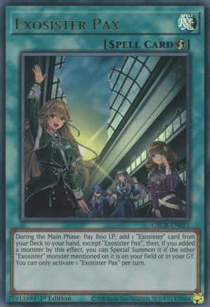 Exosister Pax [GRCR-EN021] Ultra Rare