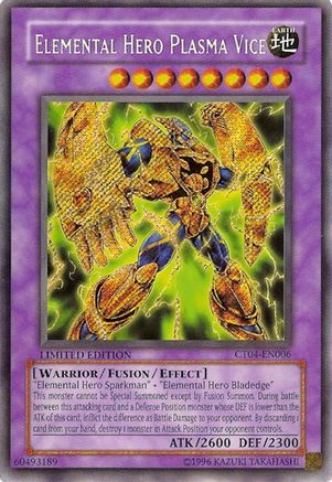 Elemental Hero Plasma Vice [CT04-EN006] Secret Rare