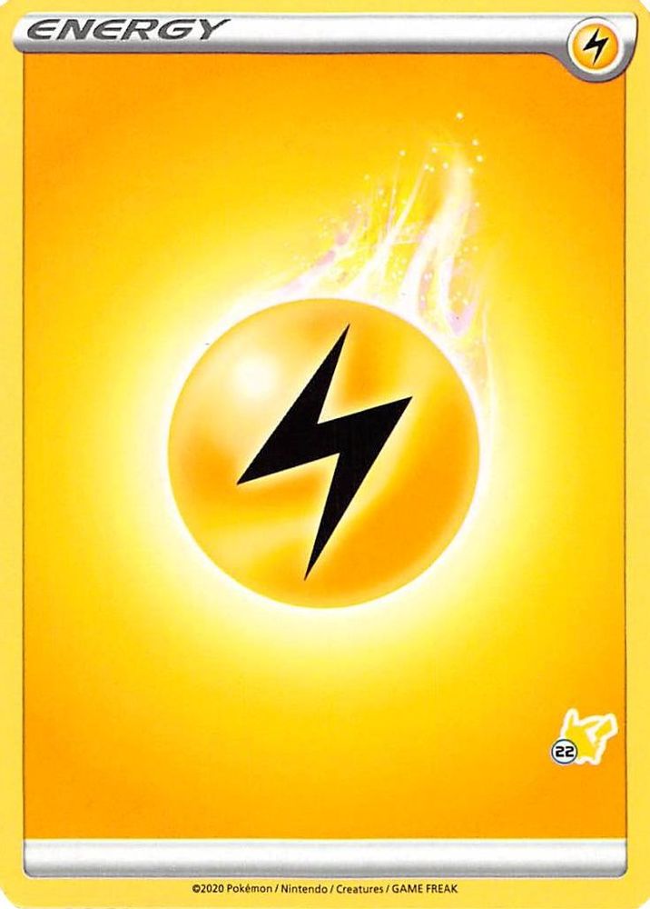 Lightning Energy (Pikachu Stamp #22) [Battle Academy 2022]