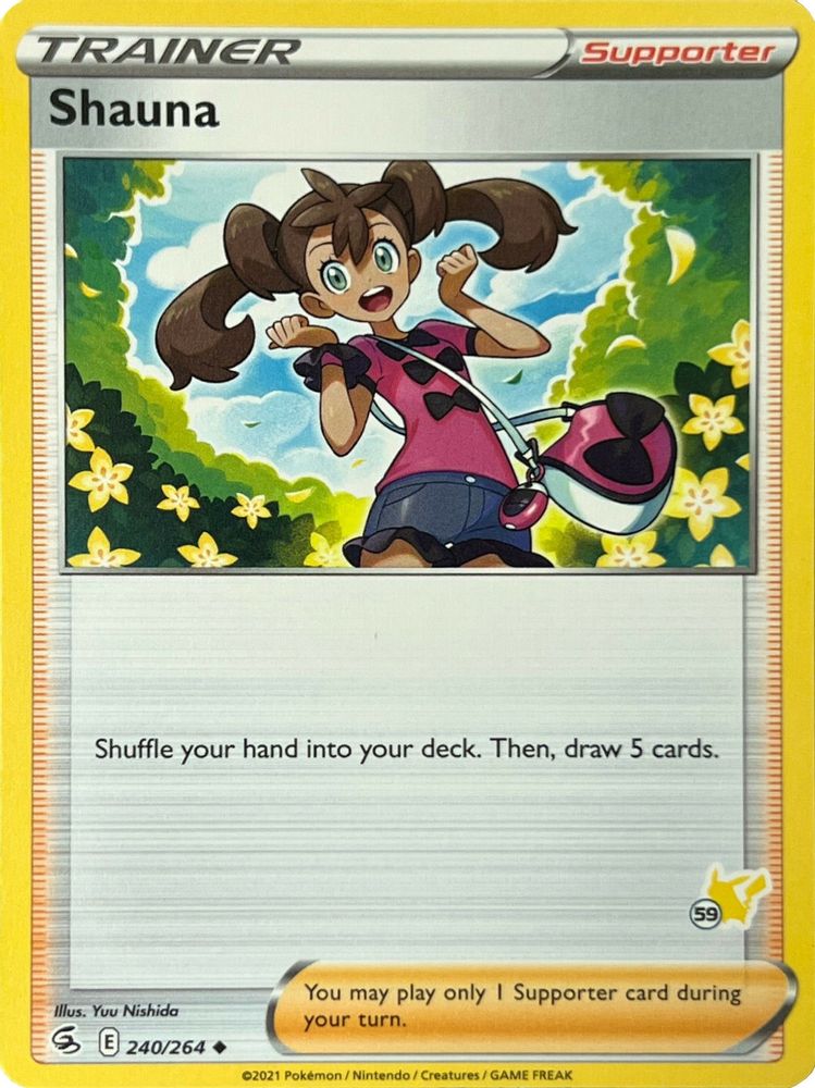 Shauna (240/264) (Pikachu Stamp #59) [Battle Academy 2022]