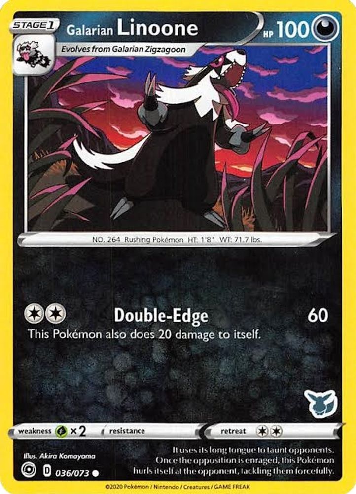 Galarian Linoone (036/073) (Eevee Deck) [Battle Academy 2022]