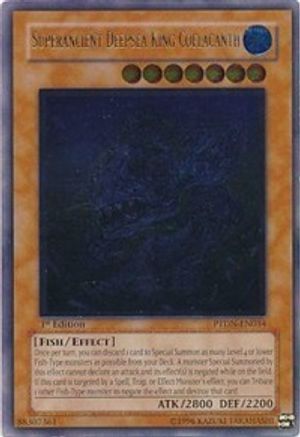 Superancient Deepsea King Coelacanth [PTDN-EN034] Ultimate Rare
