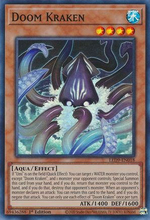 Doom Kraken [LED9-EN018] Super Rare