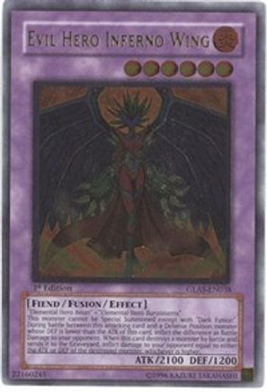Evil Hero Inferno Wing [GLAS-EN038] Ultimate Rare