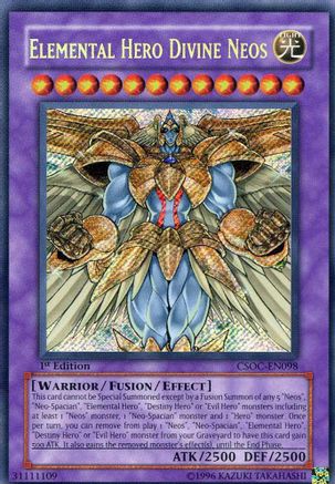 Elemental Hero Divine Neos [CSOC-EN098] Secret Rare