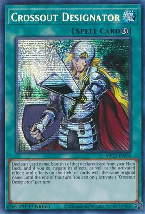 Crossout Designator [MP22-EN265] Prismatic Secret Rare