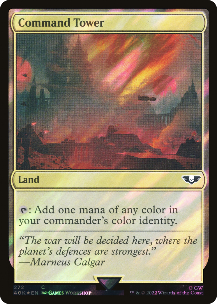 Command Tower (272) (Surge Foil) [Warhammer 40,000]