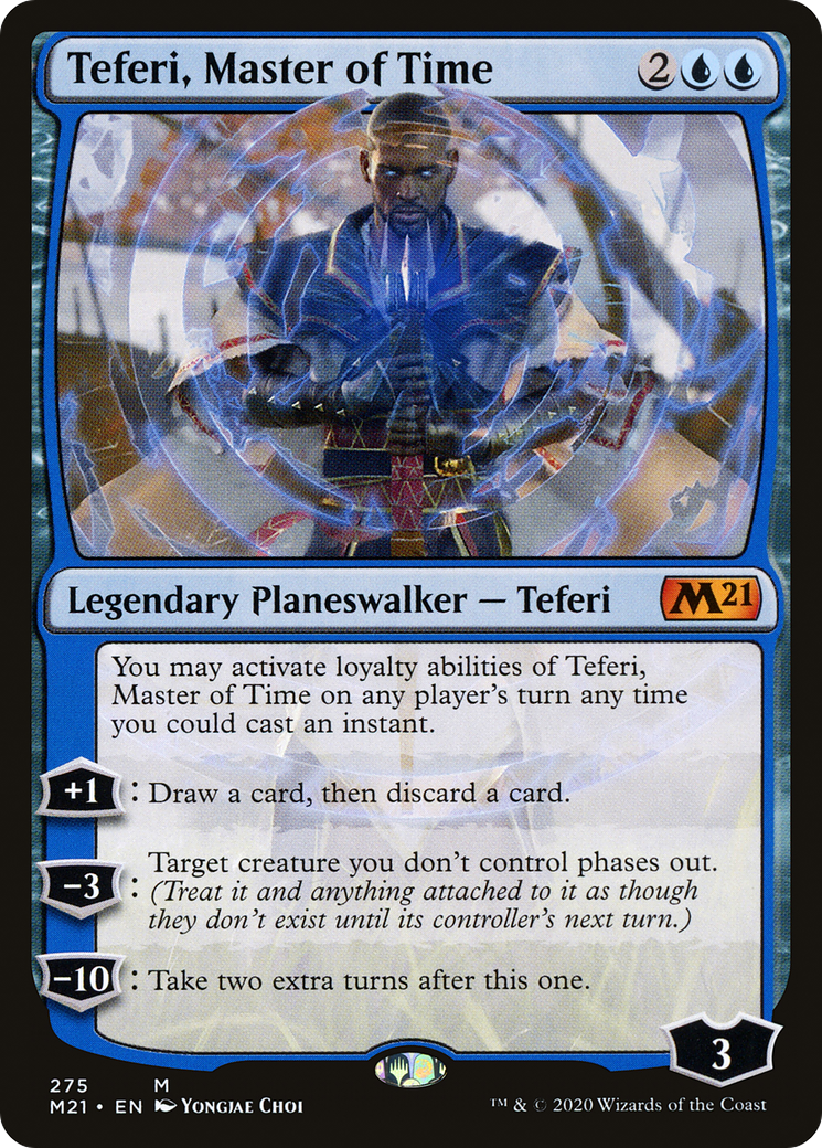 Teferi, Master of Time [Core Set 2021 Prerelease Promos]
