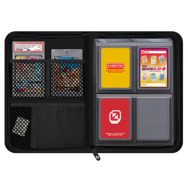 Evoretro Shield 2x2 Top Loader Binder - Black