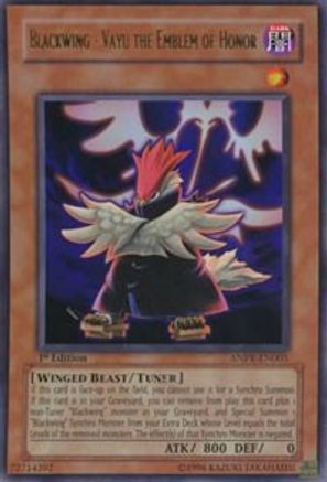 Blackwing - Vayu the Emblem of Honor [ANPR-EN005] Ultra Rare