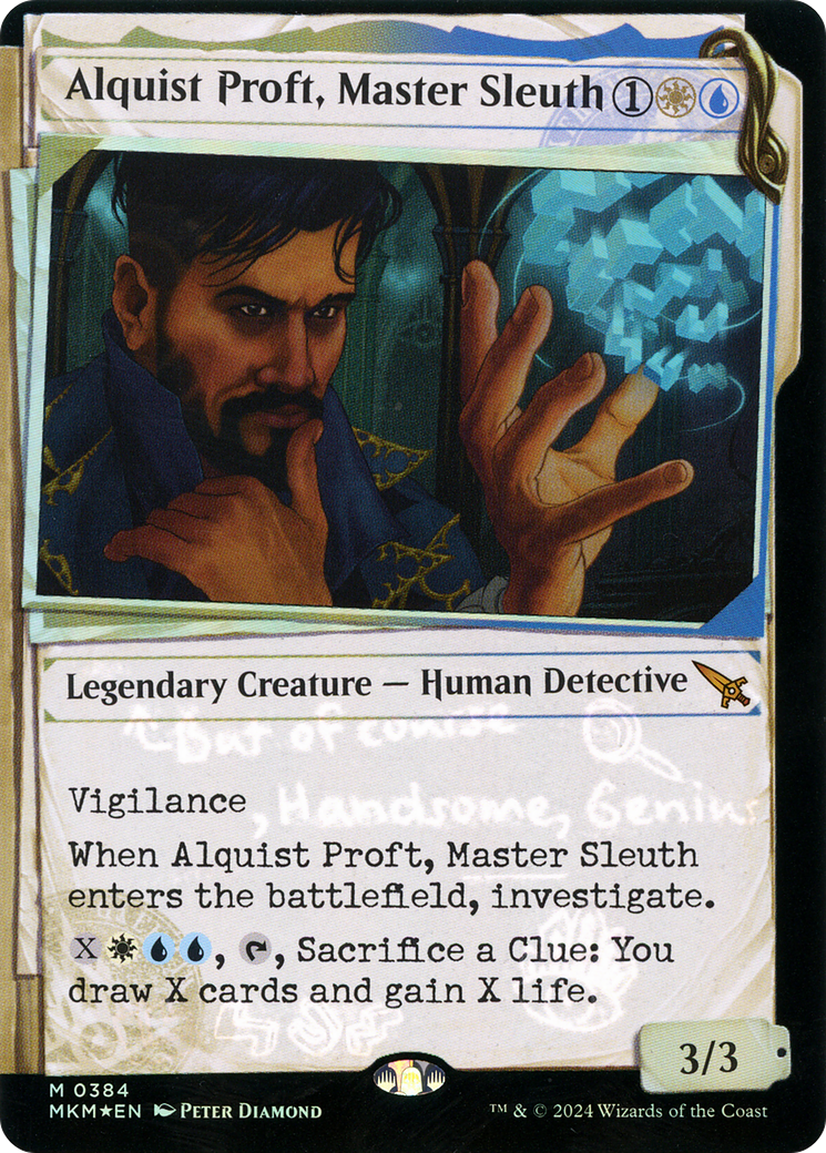Alquist Proft, Master Sleuth (Showcase) (Invisible Ink) [Murders at Karlov Manor]