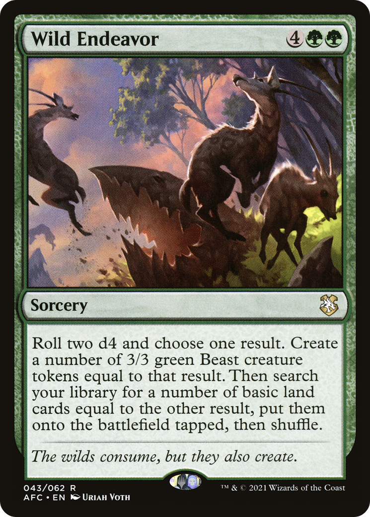 Wild Endeavor [Dungeons & Dragons: Adventures in the Forgotten Realms Commander]