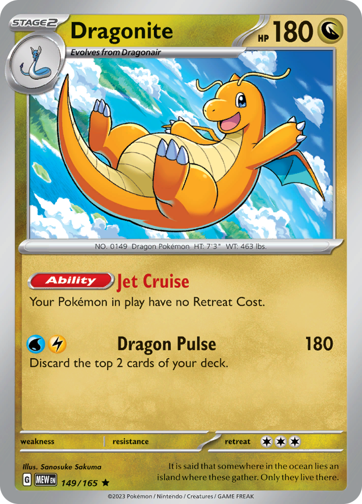 Dragonite (149/165) [Scarlet & Violet 151] at GT Games - Buy and