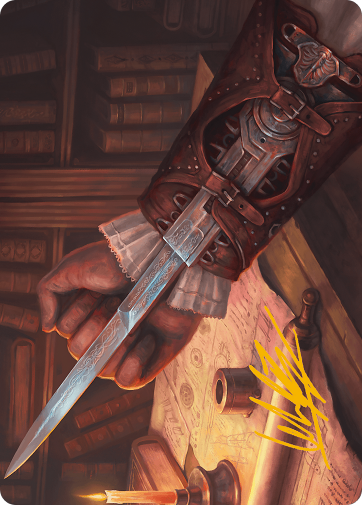 Hidden Blade Art Card (Gold-Stamped Signature) [Assassin's Creed Art Series]