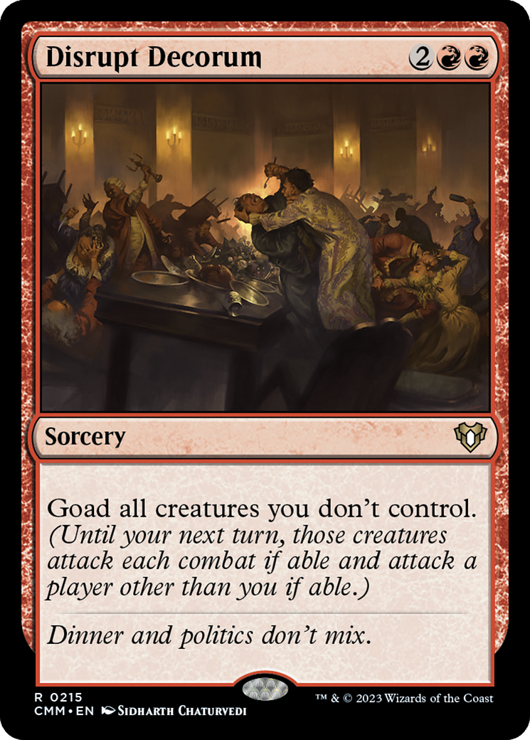 Disrupt Decorum [Commander Masters]