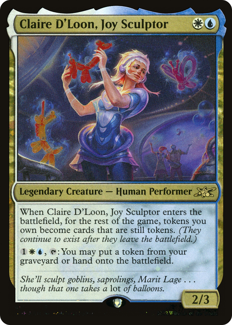 Claire D'Loon, Joy Sculptor (Galaxy Foil) [Unfinity]
