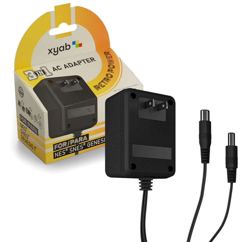 3 in 1 AC Adapter for NES/SNES/Genesis