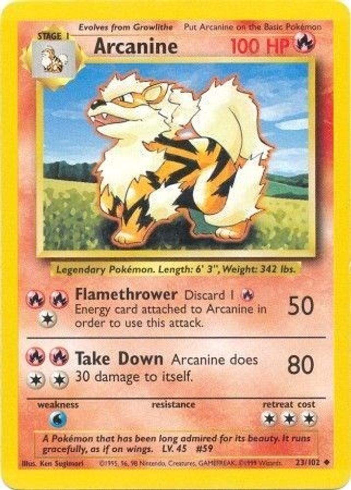 Arcanine (23/102) [Base Set Unlimited]