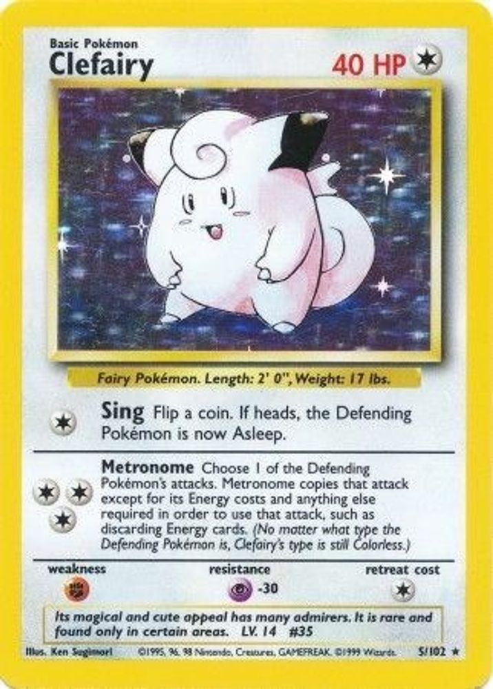 Clefairy (5/102) [Base Set Unlimited]