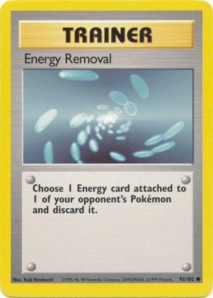 Energy Removal (92/102) [Base Set Unlimited]