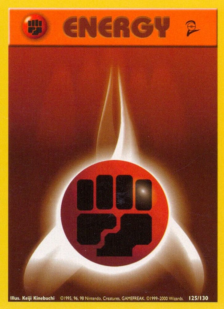 Fighting Energy (125/130) [Base Set 2]