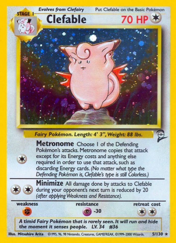 Clefable (5/130) [Base Set 2]