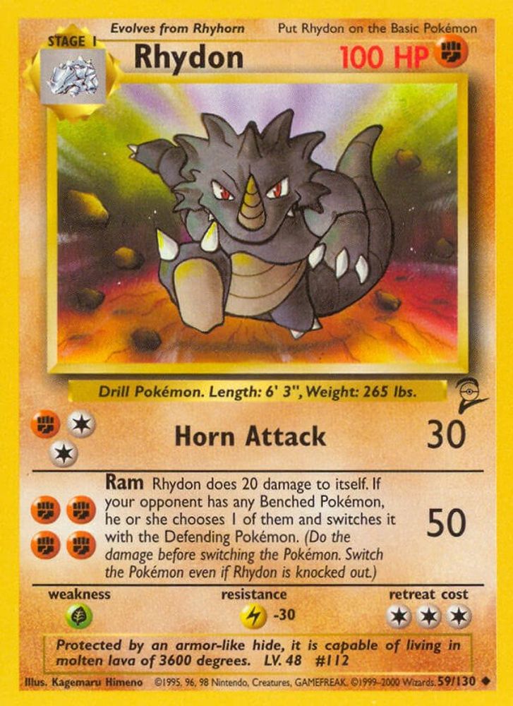 Rhydon (59/130) [Base Set 2]
