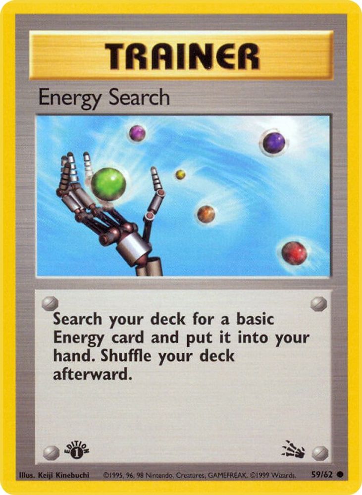 Energy Search 059/062 - 1st Edition Fossil - Common