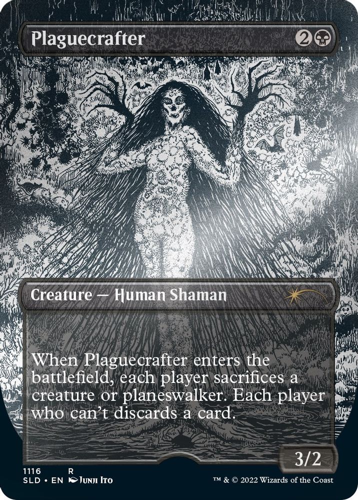 Plaguecrafter (Japanese Borderless Etched Foil) [Secret Lair Drop Series]