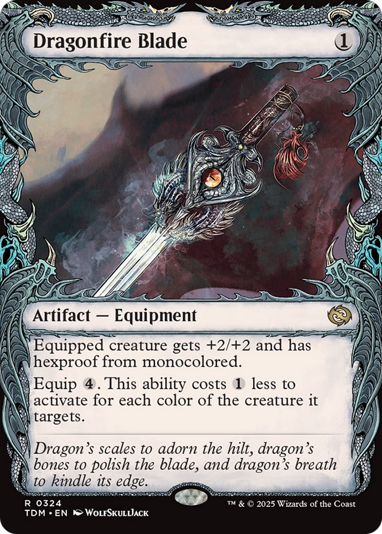 Dragonfire Blade (Showcase) [Tarkir: Dragonstorm]
